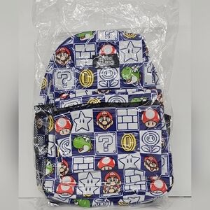 Nintendo Super Mario Bros. Big Backpack, 12" x4.5" x 16.5", Officially Licensed